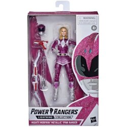 ハズブロ パワーレンジャー ライトニングコレクション 6インチ アクションフィギュア マイティ モーフィン メタリック ピンクレンジャー