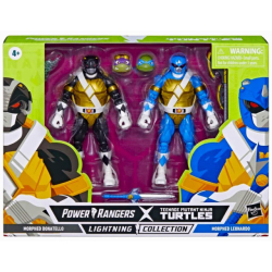 ハズブロ パワーレンジャー x ティーンエイジ・ミュータント・ニンジャ・タートルズ ミックスアップ ライトニングコレクション 6インチ アクションフィギュア 2パック モーフド ドナテロ & レオナルド