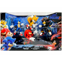 ジャックスパシフィック ソニック・ザ・ムービー 3 ：ソニック × シャドウ TOKYO MISSION 5インチ アクションフィギュア 4パック (ソニック & テイルス & ナックルズ & シャドウ) 【パーツ外れあり】
