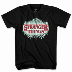 ネットフリックス ストレンジャー・シングス 未知の世界 ルート グラフィック ブラック Tシャツ