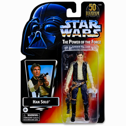 スター・ウォーズ ルーカスフィルム 50周年記念 ブラックシリーズ “パワー・オブ・ザ・フォース”パッケージ 6インチ アクションフィギュア ハン・ソロ