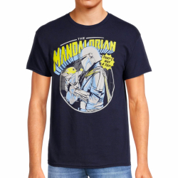 スター・ウォーズ / ザ・マンダロリアン マンドー&グローグー ネイビー Tシャツ <Lサイズ>