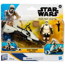 ハズブロ スター・ウォーズ 2025 エピック・ヒーローシリーズ 4インチ フィギュア&ビークルパック スカウトトルーパー with スピーダーバイク
