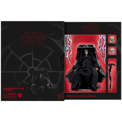 ハズブロ スター・ウォーズ ブラックシリーズ 6インチ アクションフィギュア デラックスパック エンペラー パルパティーン with スローン