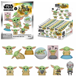 スター・ウォーズ / ザ・マンダロリアン モノグラム フィギュラル 3Dフォーム グローグー バッグクリップ ブラインドバッグ 1パック (クリップ付きフィギュア1個入り)