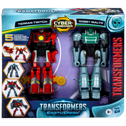トランスフォーマー アーススパーク サイバー・コンバイナー 2パック テラン・トゥイッチ & ロビー・マルト 【パッケージダメージあり】