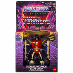 マテル トランスフォーマー x マスターズ・オブ・ユニバース コラボシリーズ 5.5インチ アクションフィギュア スタースクリームアーマー スケアグロウ