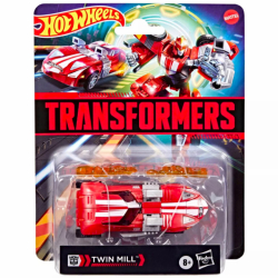 ハズブロ トランスフォーマー X ホットウィール コラボシリーズ 2026 マッシュアップ デラックスクラス ツインミル (レッドカラー バージョン)