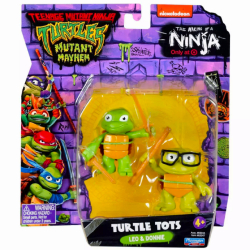 ティーンエイジ・ミュータント・ニンジャ・タートルズ：ミュータント・パニック! プレイメイツ ターゲット限定 “メイキング・オブ・ニンジャ” 4.5インチ ベーシックフィギュア 2パック タートル・トッツ レオ & ドニー 【パッケージダメージあり】