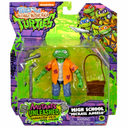テイルズ・オブ・ティーンエイジ・ミュータント・ニンジャ・タートルズ プレイメイツ “ミュータンツ・アンリーシュド” 4.5インチ ベーシックフィギュア ハイスクール ミケランジェロ (マイケル・アンジェロ)