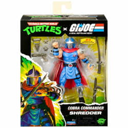 ティーンエイジ・ミュータント・ニンジャ・タートルズ x G.I.ジョー コラボシリーズ プレイメイツ 4.5インチ ベーシックフィギュア シュレッダー x コブラコマンダー
