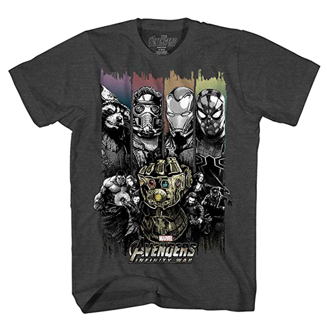 マーベルコミックス アベンジャーズ / インフィニティ・ウォー チャコールグレー Tシャツ