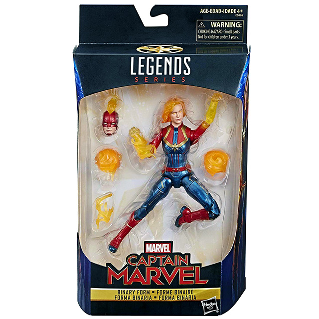 ハズブロ キャプテン・マーベル マーベルレジェンド ウォルマート限定 6インチ アクションフィギュア キャプテン・マーベル (バイナリー・フォーム)