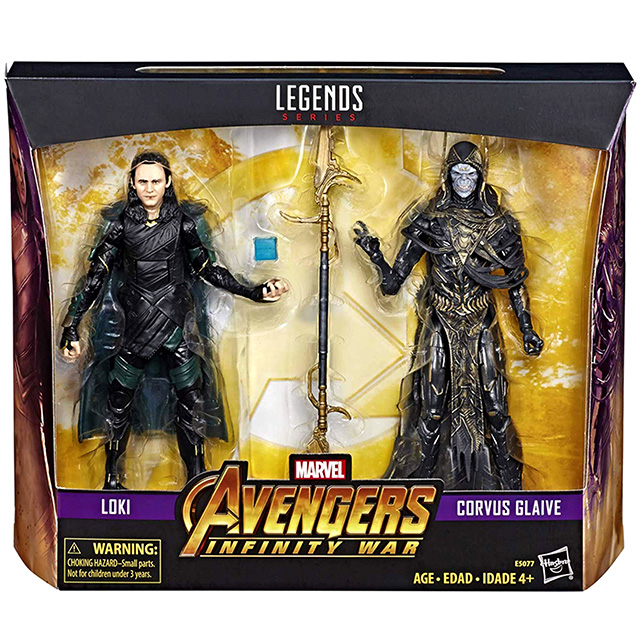 ハズブロ アベンジャーズ / インフィニティ・ウォー マーベルレジェンド 6インチ アクションフィギュア 2パック ロキ & コーヴァス・グレイヴ