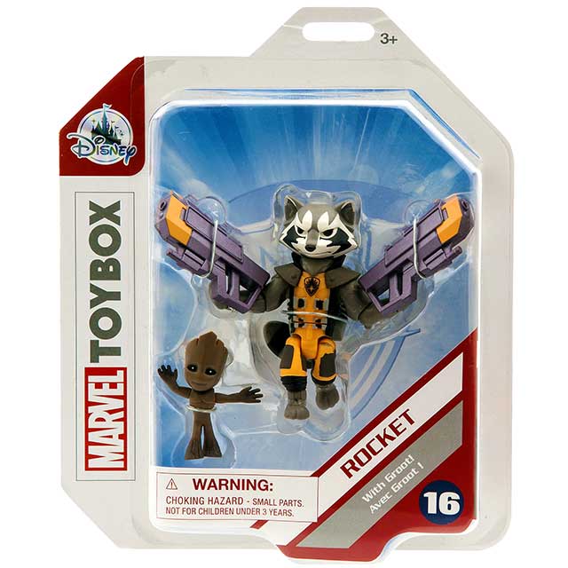 マーベルコミックス Usディズニーストア限定 トイボックス アクションフィギュア ロケット ラクーン グルート