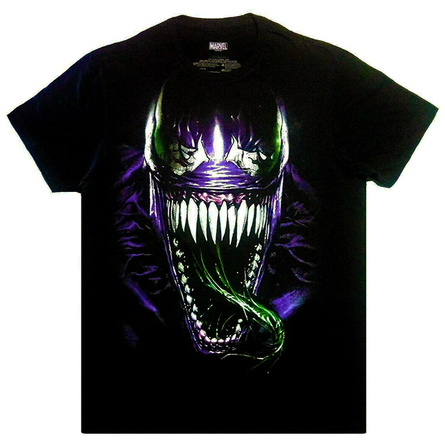 マーベルコミックス ヴェノム スパイダーマン・イン・アイズ ブラック Tシャツ