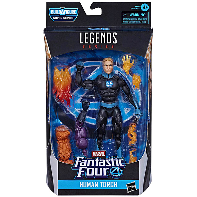 ハズブロ ファンタスティック フォー マーベルレジェンド 6インチ アクションフィギュア スーパースクラルシリーズ ヒューマントーチ