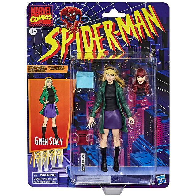 ハズブロ スパイダーマン マーベルレジェンド レトロパッケージ 6インチ アクションフィギュア グウェン ステイシー