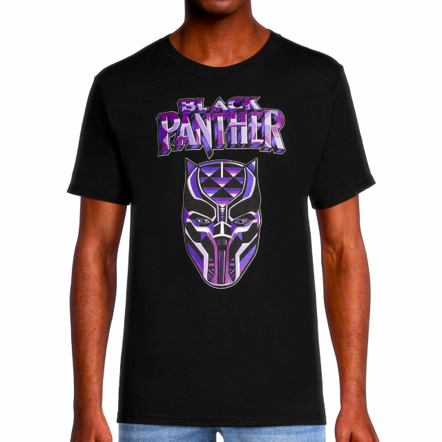 マーベルコミックス ブラック・パンサー ヴィブラニウム ブラック Tシャツ