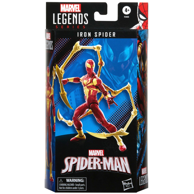 ハズブロ スパイダーマン 60周年記念 マーベルレジェンド 6インチ アクションフィギュア アイアン スパイダーマン