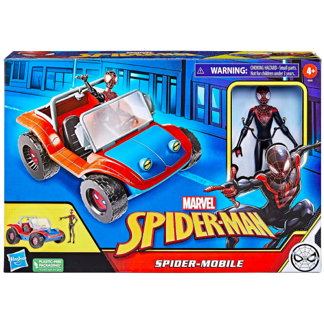 マーベルコミックス スパイダーマン 6インチ アクションフィギュア ビークルセット マイルス・モラレス with スパイダーモービル