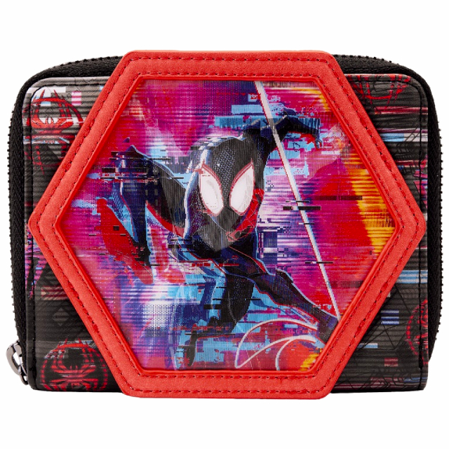 スパイダーマン：アクロス・ザ・スパイダーバース ラウンジフライ レンチキュラー ジップ・アラウンド ウォレット 財布 マイルス・モラレス & スパイダー・グウェン