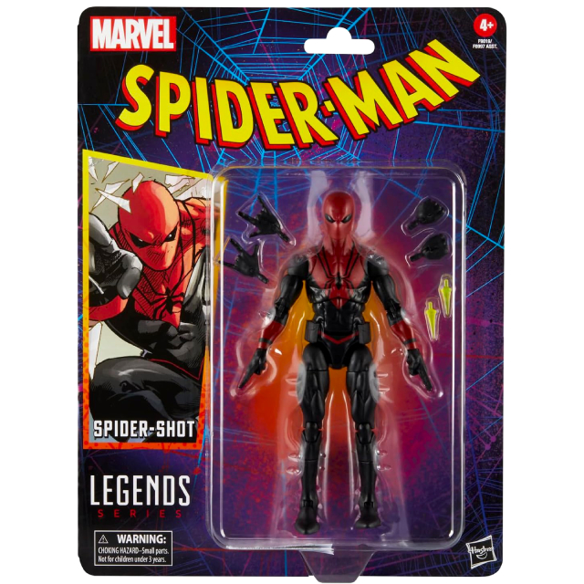 ハズブロ スパイダーマン マーベルレジェンド レトロパッケージ 6インチ アクションフィギュア スパイダーショット