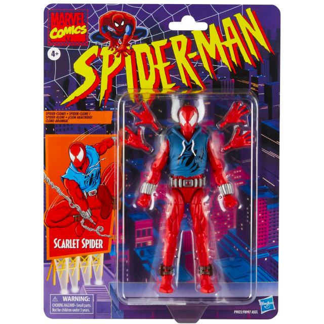 ハズブロ スパイダーマン マーベルレジェンド レトロパッケージ 6インチ アクションフィギュア スカーレット スパイダーマン
