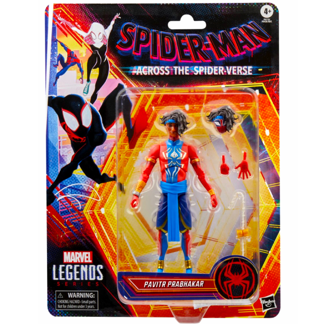 ハズブロ スパイダーマン：アクロス・ザ・スパイダーバース マーベルレジェンド 6インチ アクションフィギュア パヴィトル・プラパカール / スパイダーマン・インディア