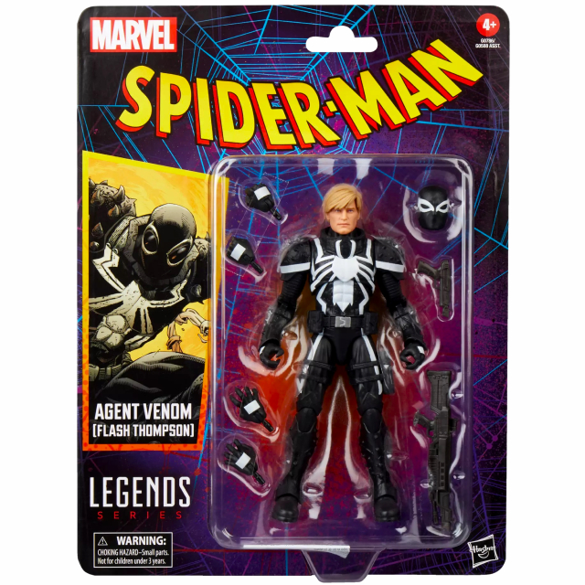 ハズブロ スパイダーマン マーベルレジェンド レトロパッケージ 6インチ アクションフィギュア エージェント・ヴェノム (フラッシュ・トンプソン)