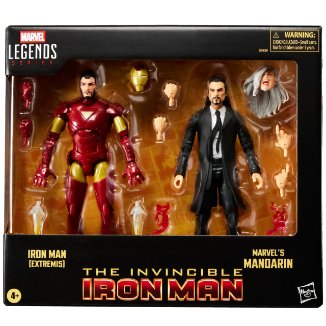 ハズブロ マーベルレジェンド 6インチ アクションフィギュア 2パック エクストリミス アイアンマン & マンダリン