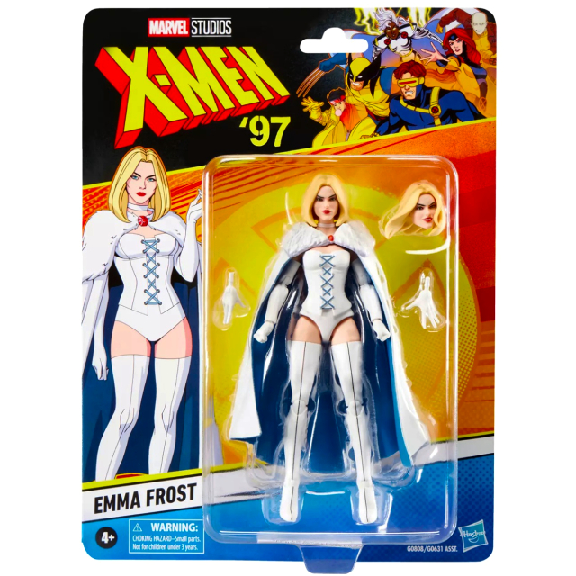 ハズブロ ディズニープラス アニメシリーズ エックスメン '97 マーベルレジェンド レトロパッケージ 6インチ アクションフィギュア エマ・フロスト
