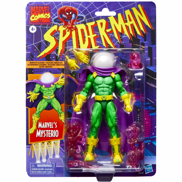 マーベルレジェンド　ミステリオ　ベイクヘッド付き ハズブロ スパイダーマン マーベルレジェンド レトロパッケージ 6