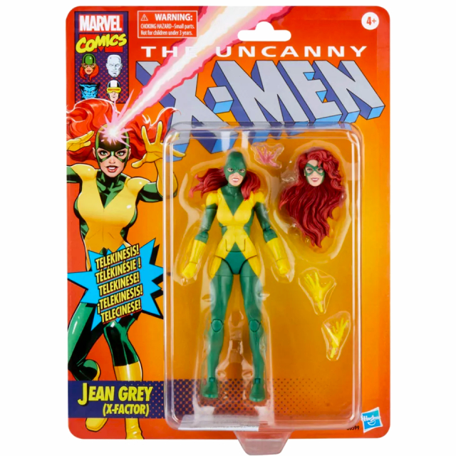 ハズブロ アンキャニィ エックスメン マーベルレジェンド レトロパッケージ 6インチ アクションフィギュア ジーン・グレイ (X ファクター)