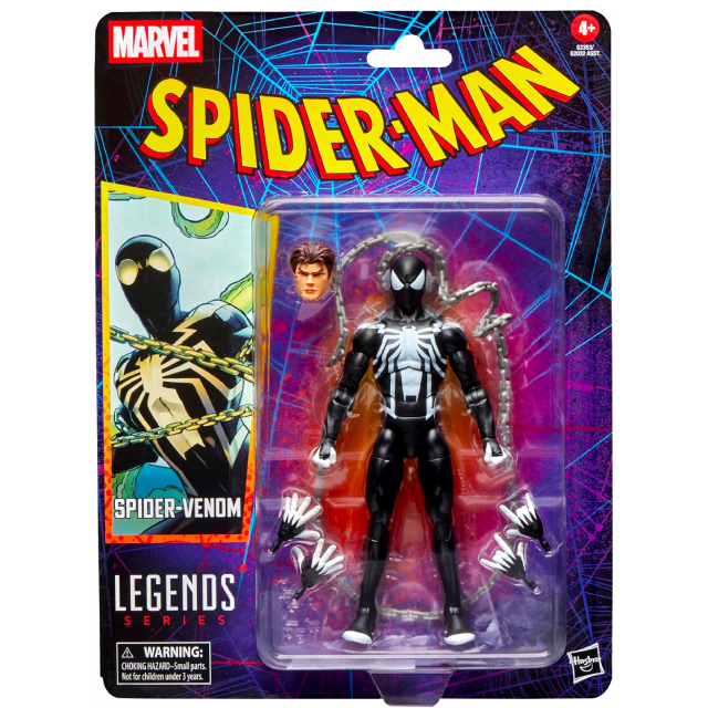 ハズブロ スパイダーマン マーベルレジェンド レトロパッケージ 6インチ アクションフィギュア スパイダー・ヴェノム