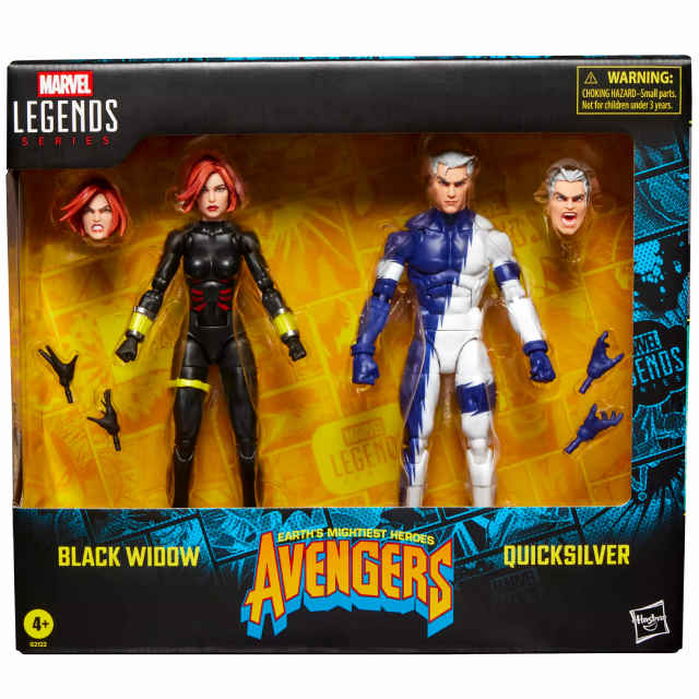 ハズブロ アベンジャーズ マーベルレジェンド 6インチ アクションフィギュア 2パック ブラック・ウィドウ & クイックシルバー
