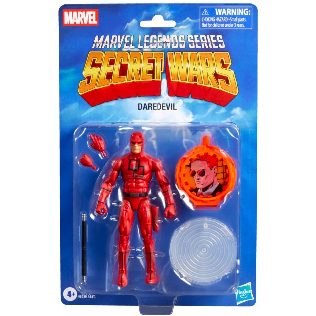 ハズブロ シークレット・ウォーズ 40周年記念 マーベルレジェンド レトロパッケージ 6インチ アクションフィギュア デアデビル 【パッケージダメージあり】