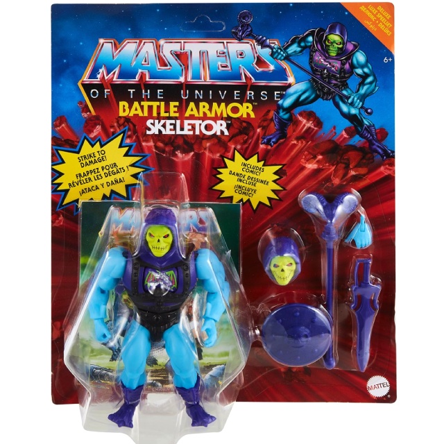 マテル マスターズ・オブ・ザ・ユニバース オリジンズ 5.5インチ デラックス アクションフィギュア バトルアーマー・スケルター