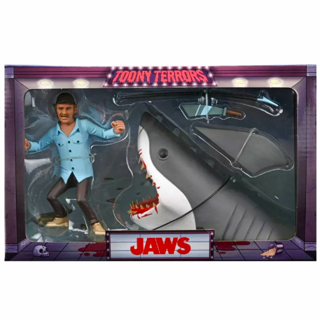 ジョーズ ネカ トゥーニー・テラーズ アクションフィギュア デラックスパック ジョーズ & サム・クイント 【パッケージダメージあり】