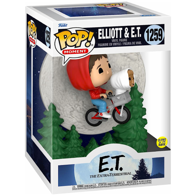 E.T. ファンコ ポップ! モーメントシリーズ ビニールフィギュア #1259 エリオット & ET イーティー 【パッケージダメージあり】