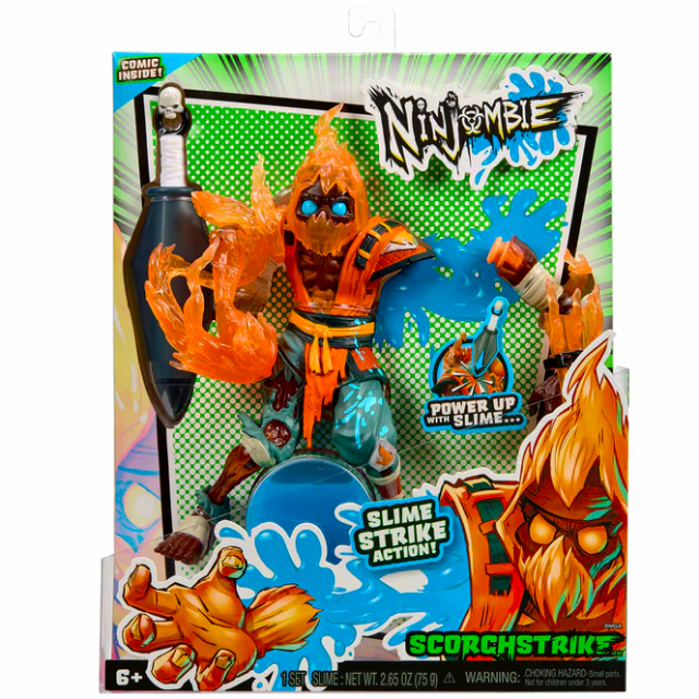 NINJOMBIE ニンジョンビ 7インチ “スライム・ストライク” アクションフィギュア スコーチストライク