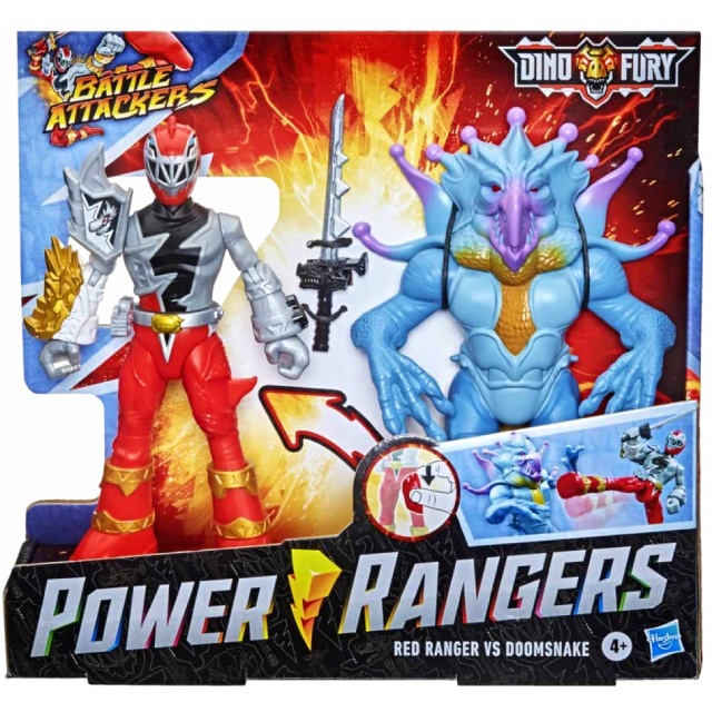 ハズブロ パワーレンジャー ダイノフューリー バトル アタッカーズ アタックフィギュア 2パック レッドレンジャー ドゥームスネーク ハズブロ パワーレンジャー ダイノフューリー バトル アタッカーズ アタックフィギュア 2パック レッドレンジャー ドゥームスネーク