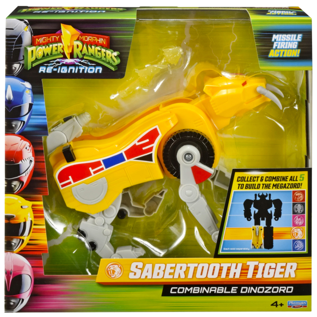 パワーレンジャー：マイティ・モーフィン - リ・イグニッション プレイメイツ デラックス コンビナブル ダイノゾード サーベルタイガー
