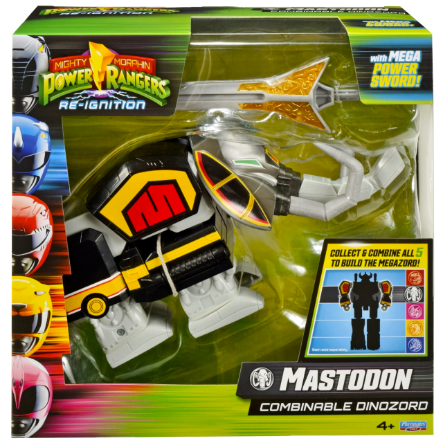 パワーレンジャー：マイティ・モーフィン - リ・イグニッション プレイメイツ デラックス コンビナブル ダイノゾード ジュウマンモス 【パッケージダメージあり】
