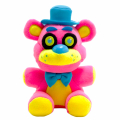 FNAF ファイブ・ナイツ・アット・フレディーズ ファンコ 2022 ゲームストップ限定 ぬいぐるみ コレクティブル プラッシュ ブラックライト・フレディ (ピンク)
