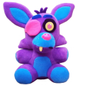 FNAF ファイブ・ナイツ・アット・フレディーズ ファンコ 2022 ゲームストップ限定 ぬいぐるみ コレクティブル プラッシュ ブラックライト・フォクシー (パープル)