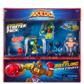 アケド アルティメット アーケード ウォリアーズ ミニ バトリング アクションフィギュア スターターパック 2 (シャットダウン & ミス・スリザー & ハイパーロック & トレーニング ダミー)