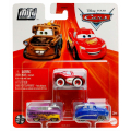 ディズニー ピクサー カーズ 2023 マテル ミニレーサーズ ダイキャスト ミニカー 3パック クルージング ライトニング・マックイーン & ラモーン & ドック・ハドソン