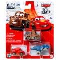 ディズニー ピクサー カーズ・オン・ザ・ロード 2023 マテル ミニレーサーズ ダイキャスト ミニカー 3パック ケイブ ライトニング・マックイーン & ケイブ メーター & ティラナミシアサウルス・レックス