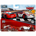 ディズニー ピクサー カーズ 2024 マテル 1/55スケール ダイキャスト ミニカー 2パック GRC グローバル・レーサーズ・カップ ライトニング・マックイーン & シュウ・トドロキ